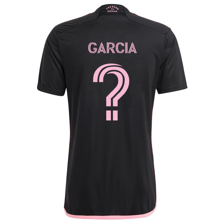 Kids Football Lesther Garcia #0 Black Away Jersey 2024/25 T-Shirt Uk