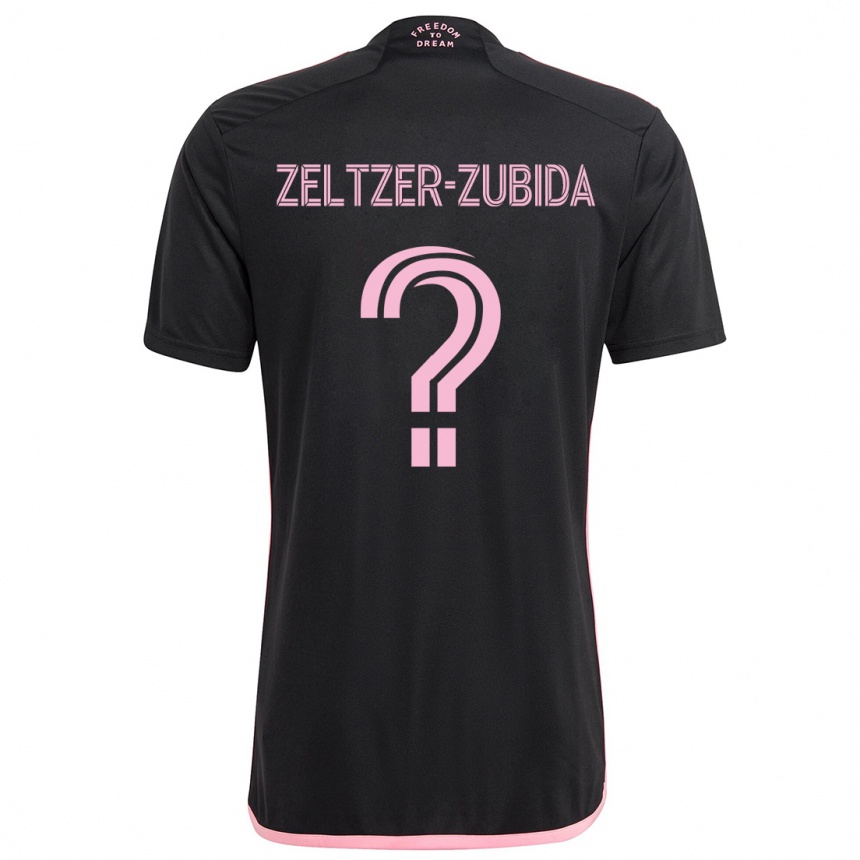 Kids Football Idoh Zeltzer-Zubida #0 Black Away Jersey 2024/25 T-Shirt Uk