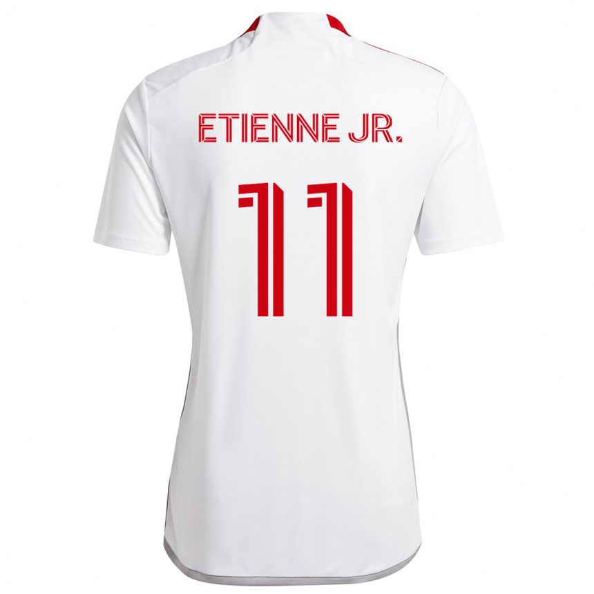 Kids Football Derrick Etienne Jr. #11 White Red Away Jersey 2024/25 T-Shirt Uk