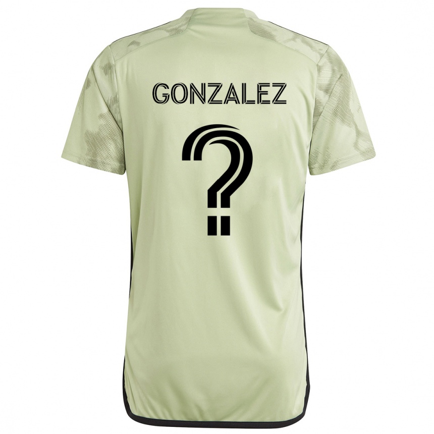 Kids Football Mario González #0 Light Green Away Jersey 2024/25 T-Shirt Uk