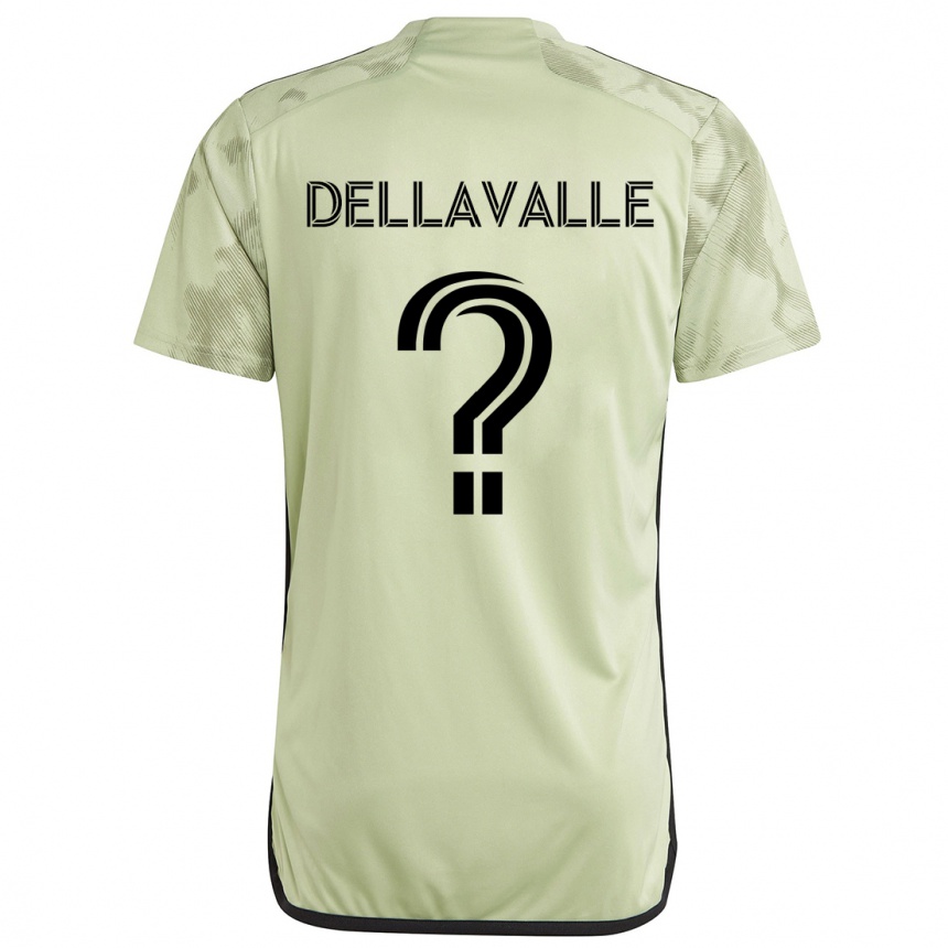 Kids Football Lorenzo Dellavalle #0 Light Green Away Jersey 2024/25 T-Shirt Uk