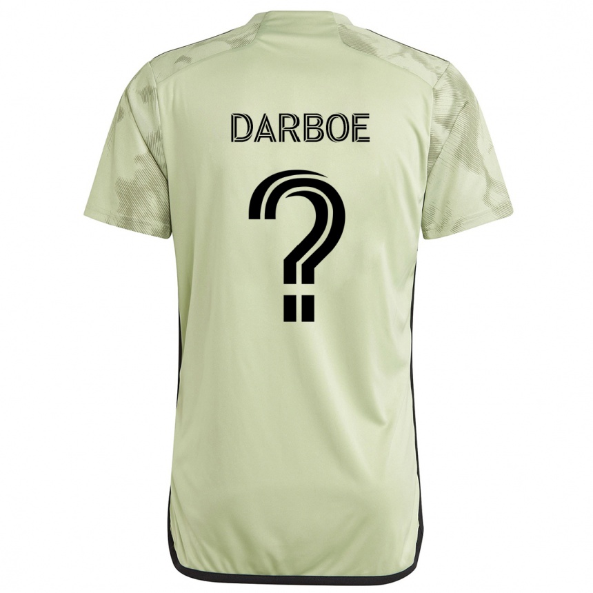 Kids Football Bajung Darboe #0 Light Green Away Jersey 2024/25 T-Shirt Uk