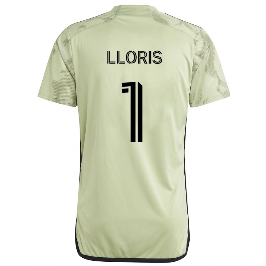 Kids Football Hugo Lloris #1 Light Green Away Jersey 2024/25 T-Shirt Uk