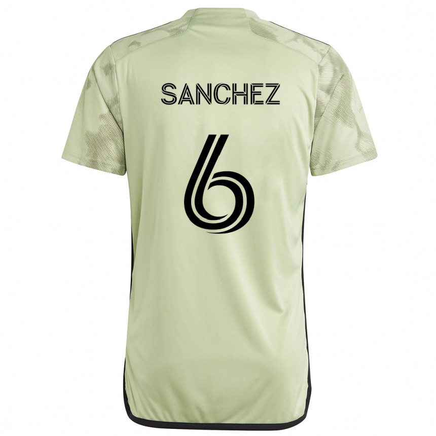 Kids Football Ilie Sánchez #6 Light Green Away Jersey 2024/25 T-Shirt Uk