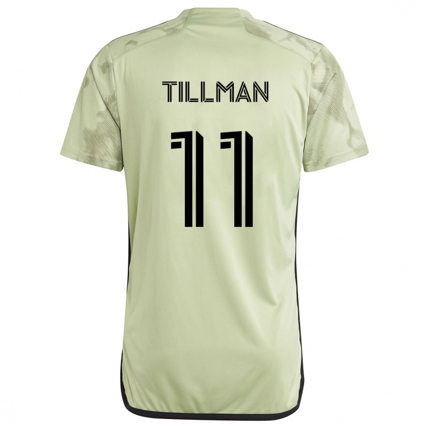 Kids Football Timothy Tillman #11 Light Green Away Jersey 2024/25 T-Shirt Uk