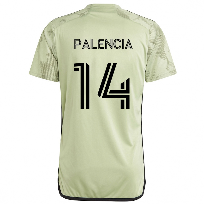 Kids Football Sergi Palencia #14 Light Green Away Jersey 2024/25 T-Shirt Uk