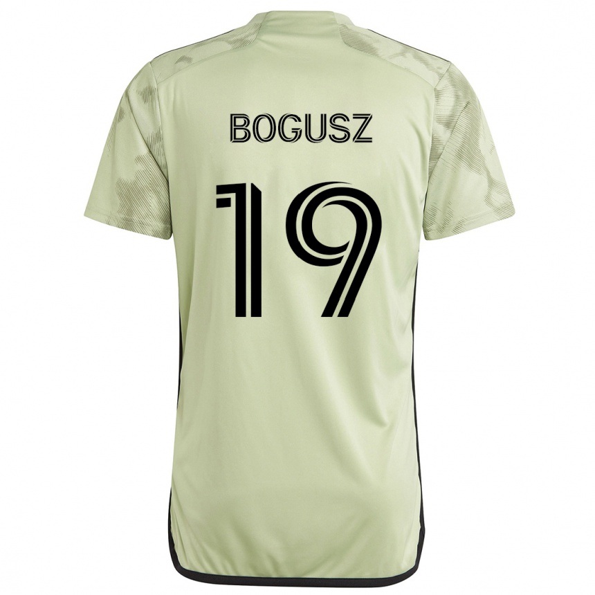 Kids Football Mateusz Bogusz #19 Light Green Away Jersey 2024/25 T-Shirt Uk