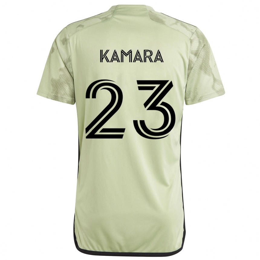 Kids Football Kei Kamara #23 Light Green Away Jersey 2024/25 T-Shirt Uk