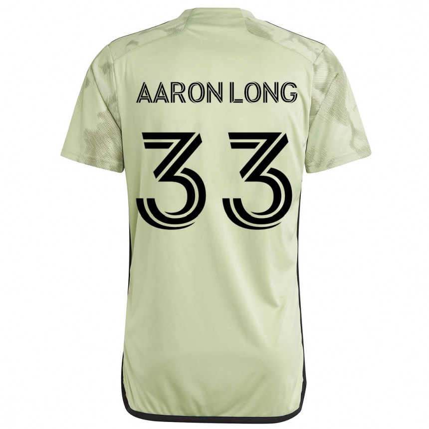 Kids Football Aaron Long #33 Light Green Away Jersey 2024/25 T-Shirt Uk