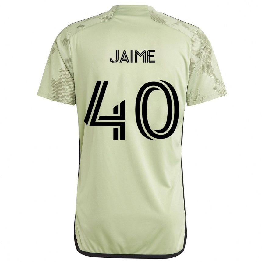 Kids Football Christopher Jaime #40 Light Green Away Jersey 2024/25 T-Shirt Uk