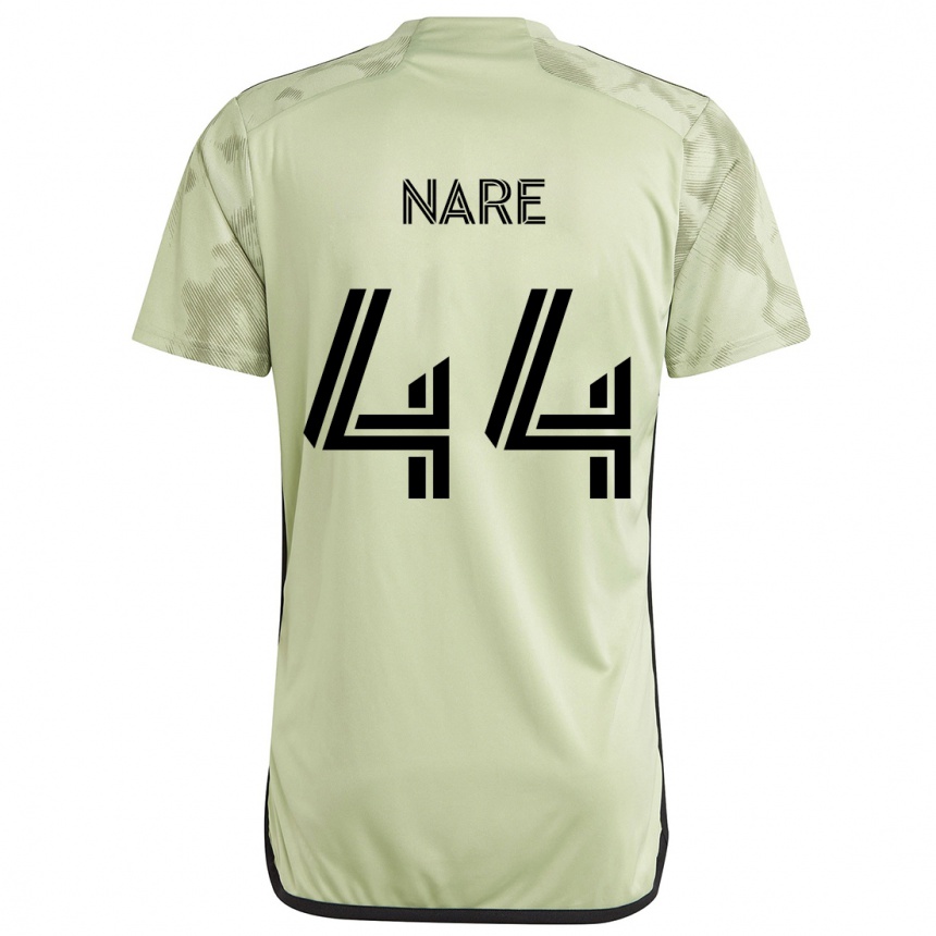 Kids Football Thabo Nare #44 Light Green Away Jersey 2024/25 T-Shirt Uk