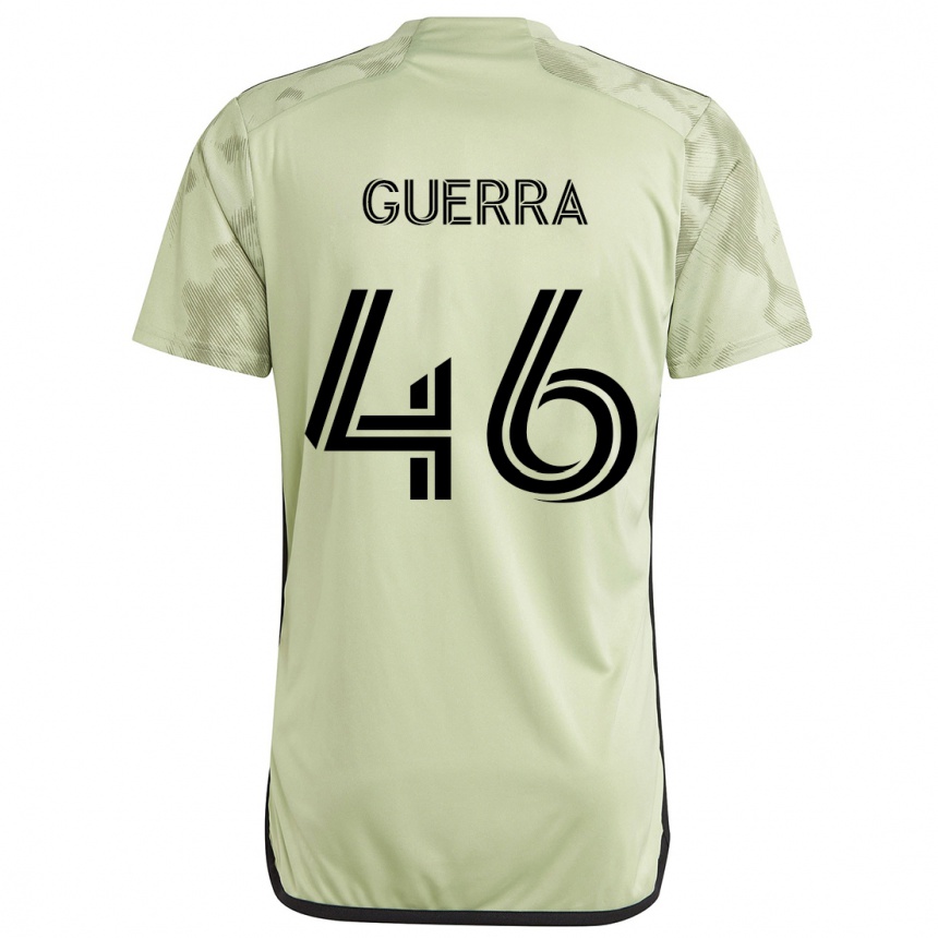 Kids Football Decarlo Guerra #46 Light Green Away Jersey 2024/25 T-Shirt Uk