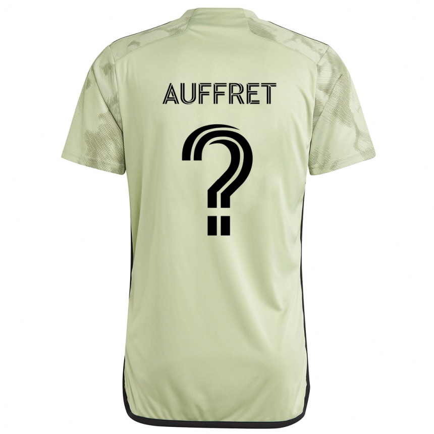 Kids Football Dylan Auffret #0 Light Green Away Jersey 2024/25 T-Shirt Uk