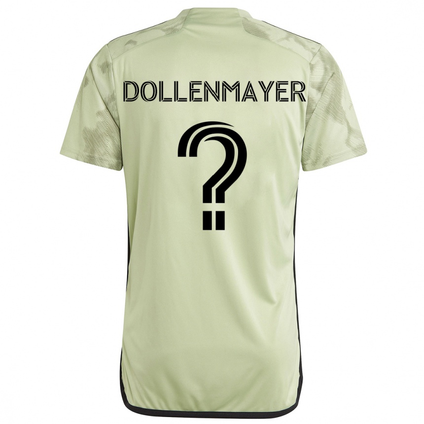 Kids Football Noah Dollenmayer #0 Light Green Away Jersey 2024/25 T-Shirt Uk