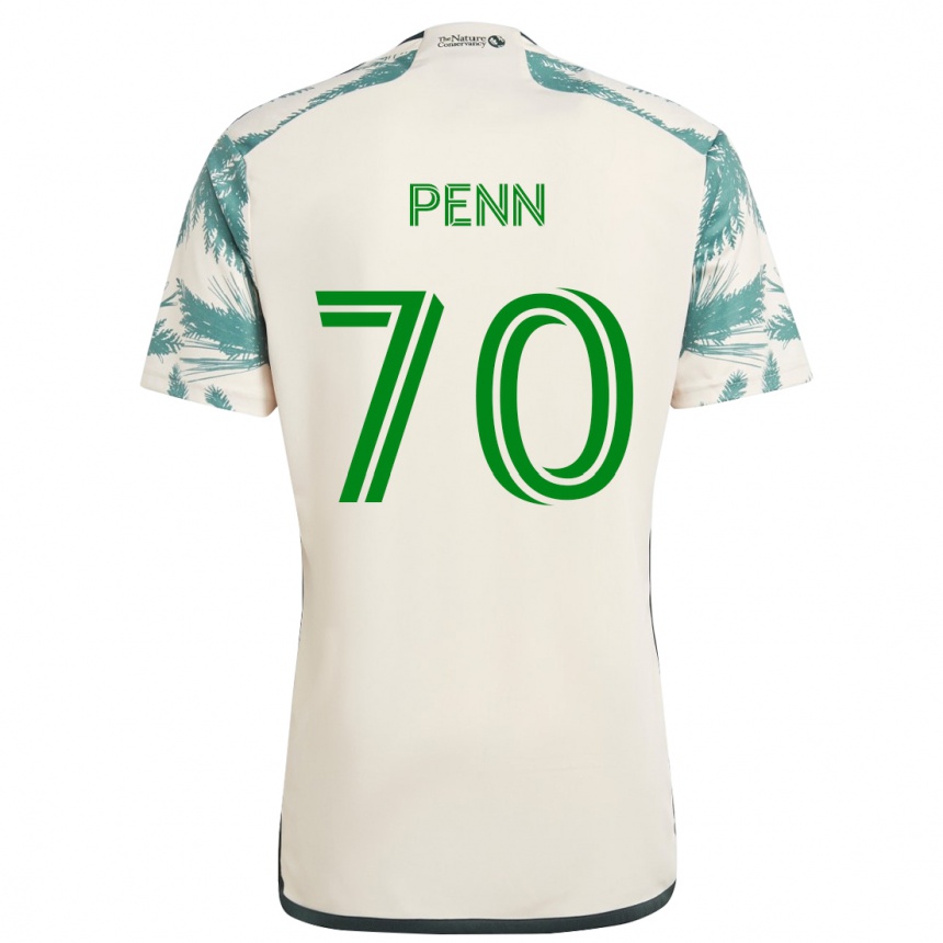 Kids Football Josh Penn #70 Beige Brown Away Jersey 2024/25 T-Shirt Uk