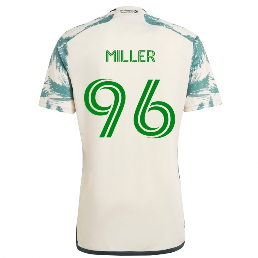 Kids Football Carver Miller #96 Beige Brown Away Jersey 2024/25 T-Shirt Uk