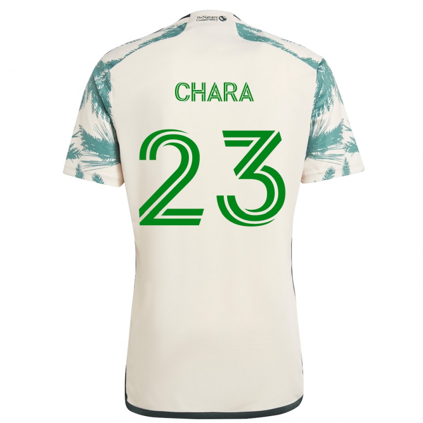 Kids Football Yimmi Chará #23 Beige Brown Away Jersey 2024/25 T-Shirt Uk