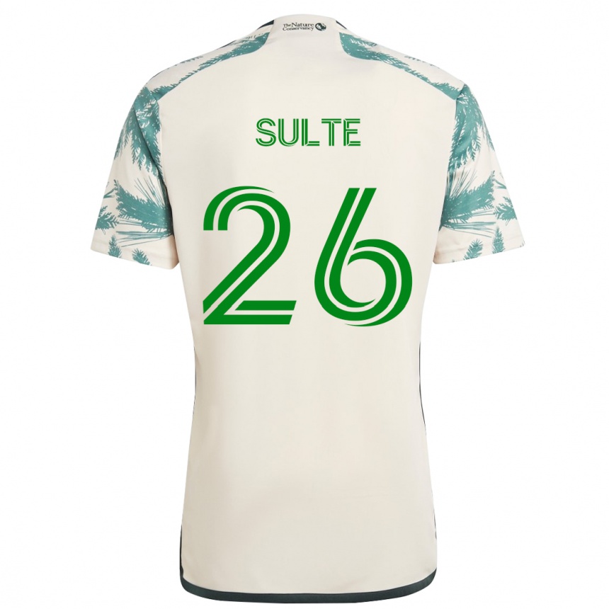 Kids Football Hunter Sulte #26 Beige Brown Away Jersey 2024/25 T-Shirt Uk