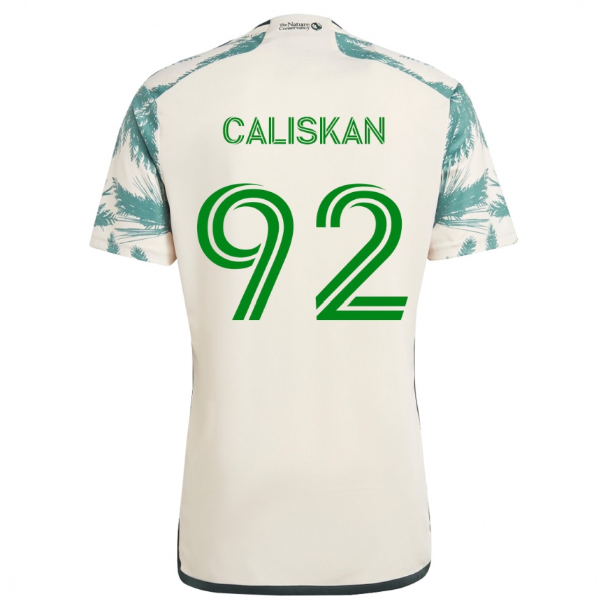 Kids Football Noel Caliskan #92 Beige Brown Away Jersey 2024/25 T-Shirt Uk