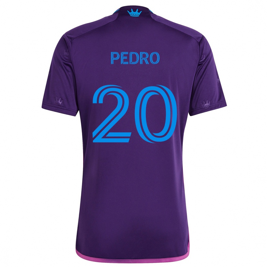 Kids Football João Pedro #20 Purple Blue Away Jersey 2024/25 T-Shirt Uk