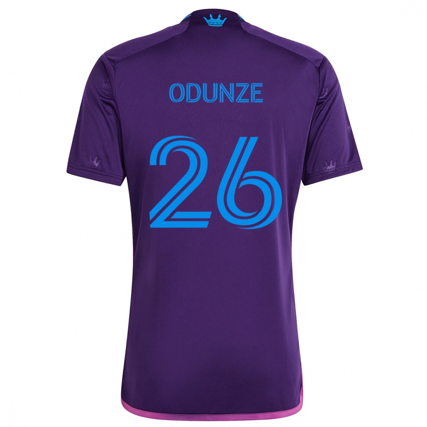 Kids Football Chituru Odunze #26 Purple Blue Away Jersey 2024/25 T-Shirt Uk