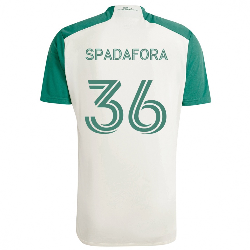 Kids Football Luke Spadafora #36 Tan Green Away Jersey 2024/25 T-Shirt Uk