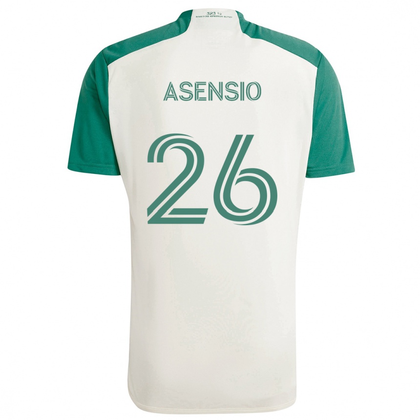 Kids Football Charlie Asensio #26 Tan Green Away Jersey 2024/25 T-Shirt Uk