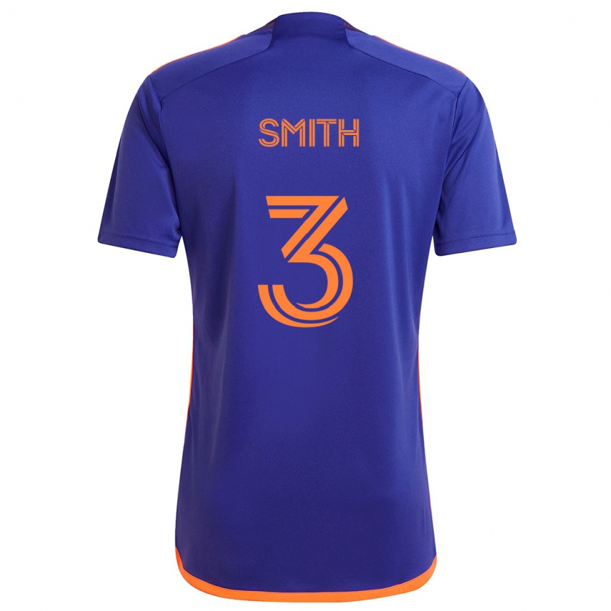 Kids Football Brad Smith #3 Purple Orange Away Jersey 2024/25 T-Shirt Uk