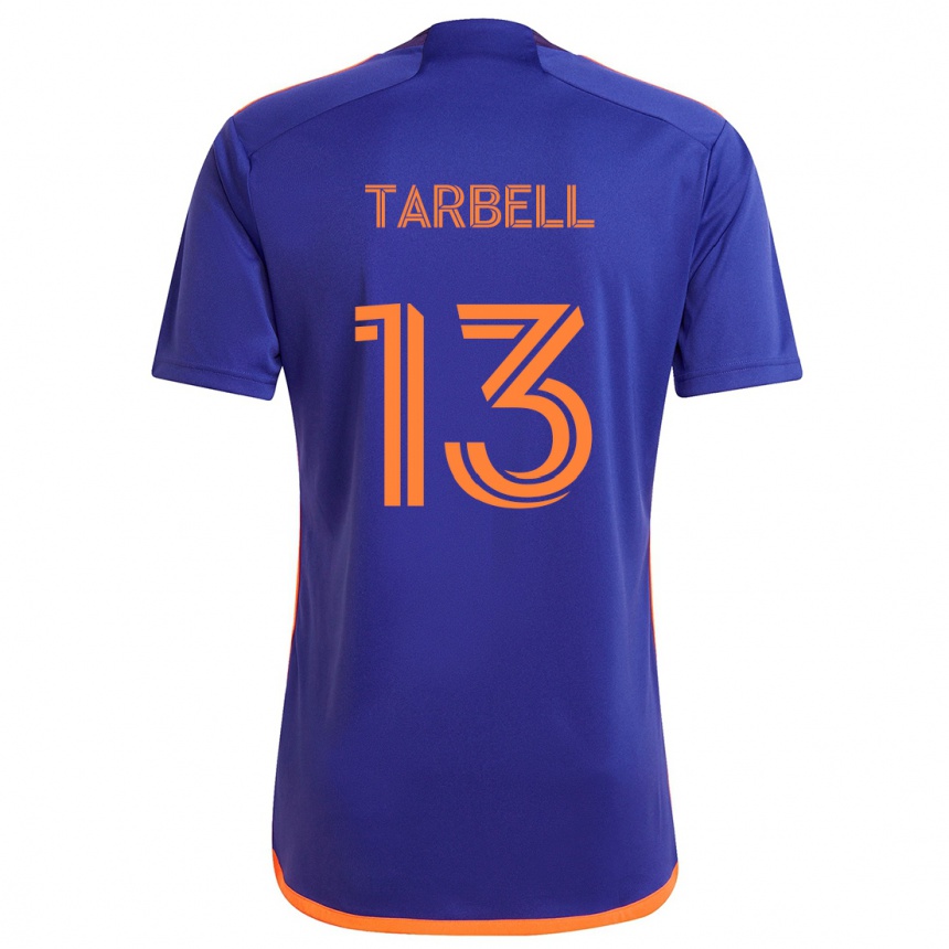 Kids Football Andrew Tarbell #13 Purple Orange Away Jersey 2024/25 T-Shirt Uk