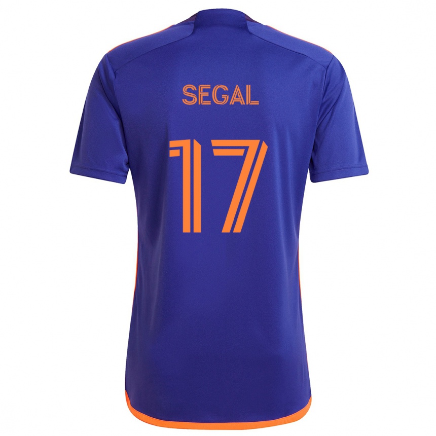 Kids Football Gabriel Segal #17 Purple Orange Away Jersey 2024/25 T-Shirt Uk