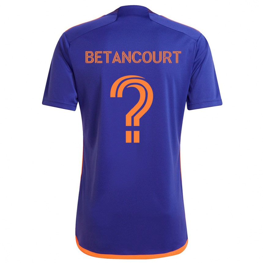 Kids Football Noah Betancourt #0 Purple Orange Away Jersey 2024/25 T-Shirt Uk