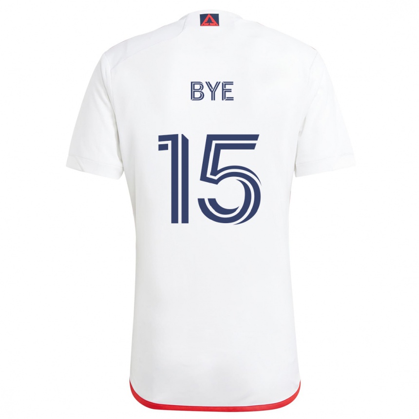 Kids Football Brandon Bye #15 White Red Away Jersey 2024/25 T-Shirt Uk