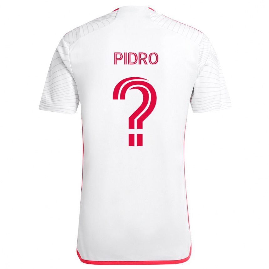 Kids Football Selmir Pidro #0 White Red Away Jersey 2024/25 T-Shirt Uk