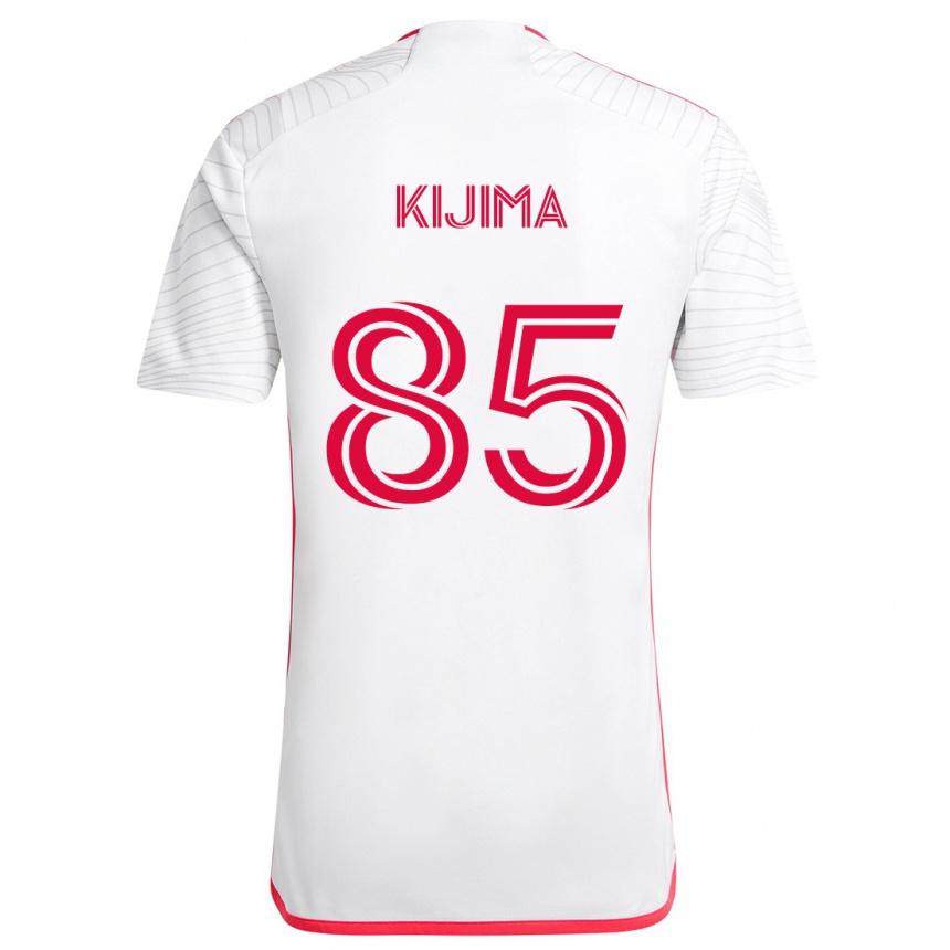 Kids Football Hosei Kijima #85 White Red Away Jersey 2024/25 T-Shirt Uk