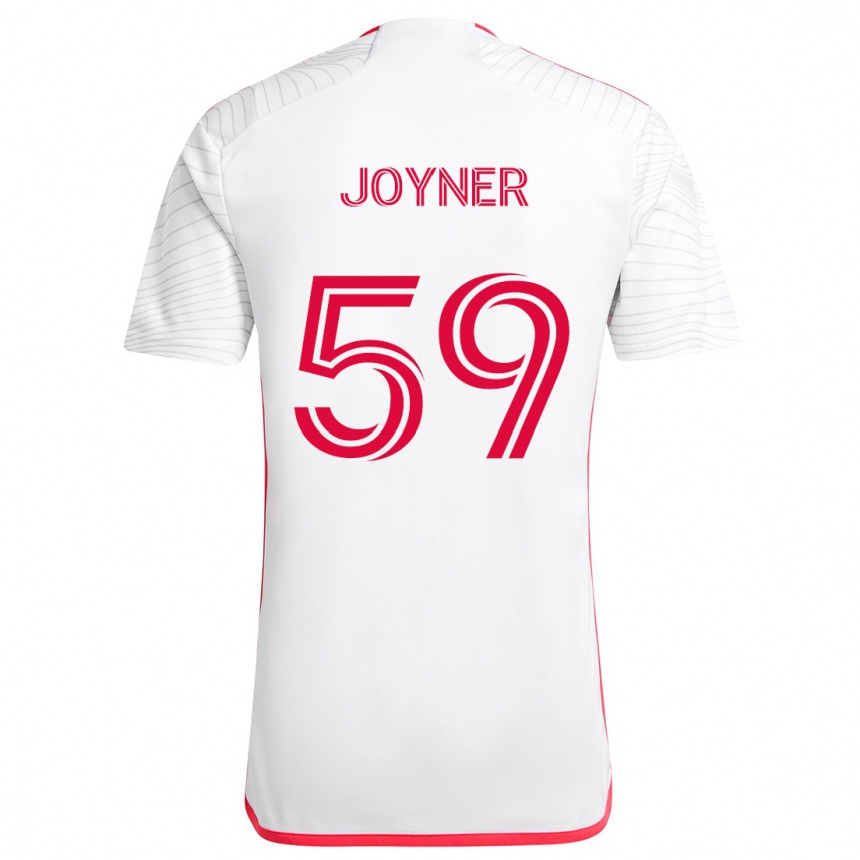 Kids Football Mykhi Joyner #59 White Red Away Jersey 2024/25 T-Shirt Uk