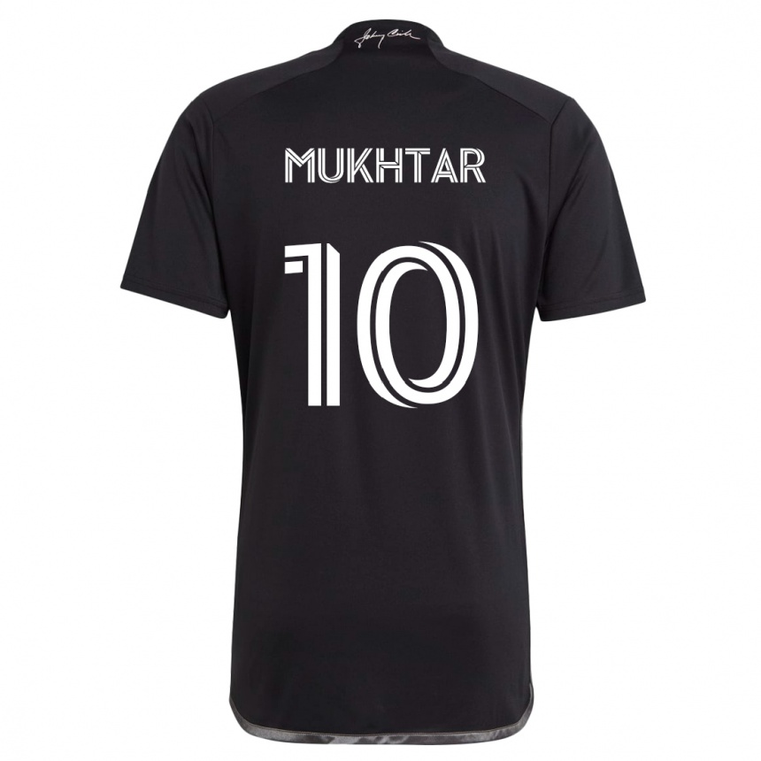 Kids Football Hany Mukhtar #10 Black Away Jersey 2024/25 T-Shirt Uk