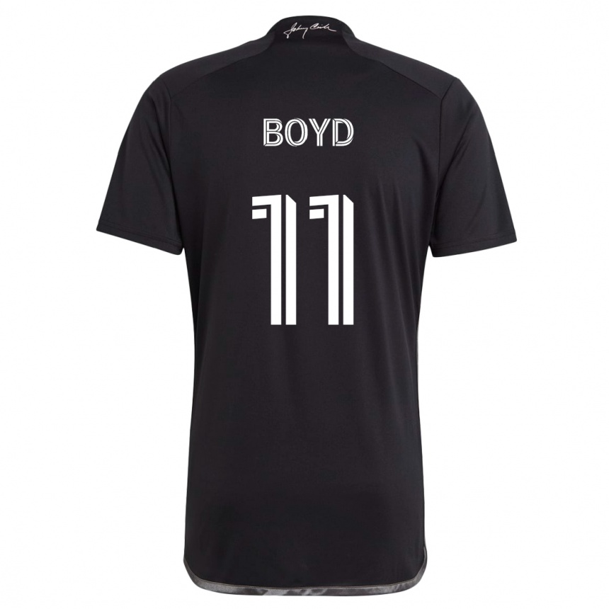 Kids Football Tyler Boyd #11 Black Away Jersey 2024/25 T-Shirt Uk