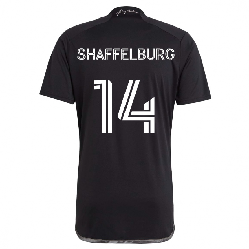 Kids Football Jacob Shaffelburg #14 Black Away Jersey 2024/25 T-Shirt Uk