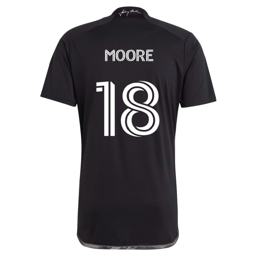 Kids Football Shaq Moore #18 Black Away Jersey 2024/25 T-Shirt Uk