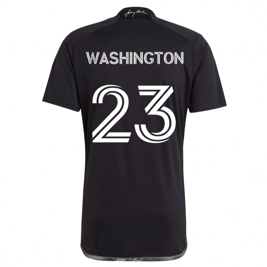 Kids Football Taylor Washington #23 Black Away Jersey 2024/25 T-Shirt Uk