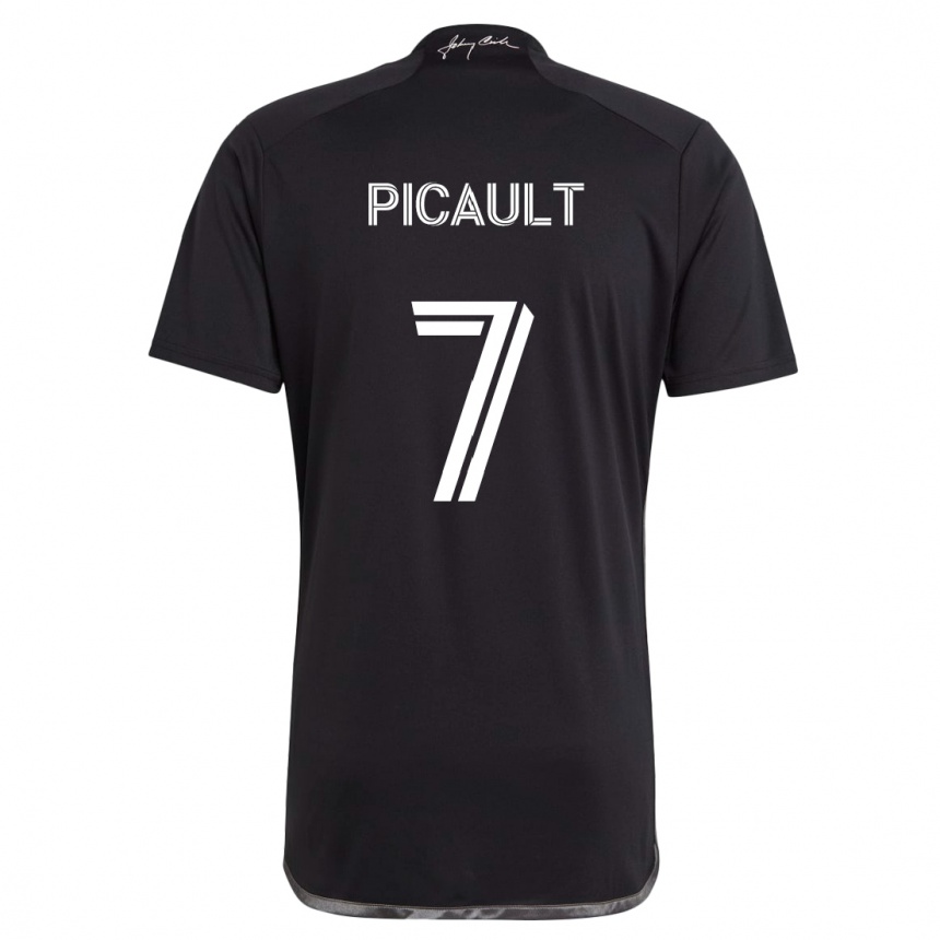 Kids Football Fafà Picault #7 Black Away Jersey 2024/25 T-Shirt Uk