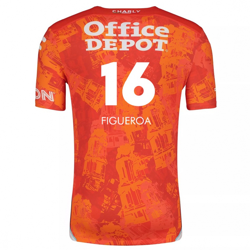 Kids Football Antonio Figueroa #16 Orange White Away Jersey 2024/25 T-Shirt Uk