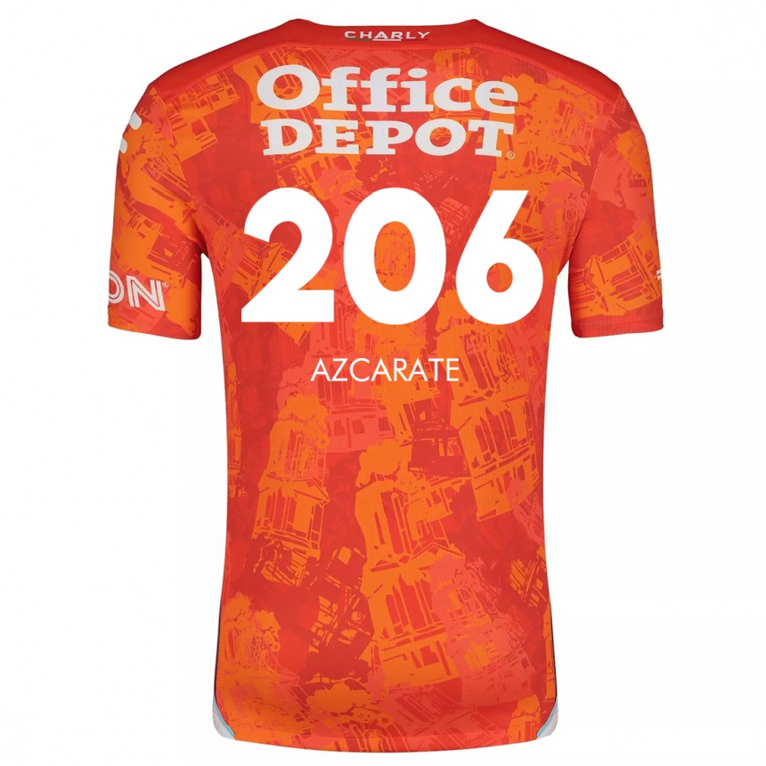 Kids Football Yerar Azcárate #206 Orange White Away Jersey 2024/25 T-Shirt Uk