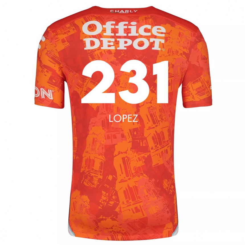 Kids Football Víctor López #231 Orange White Away Jersey 2024/25 T-Shirt Uk