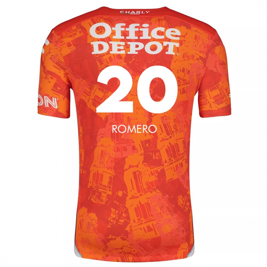 Kids Football Tamara Romero #20 Orange White Away Jersey 2024/25 T-Shirt Uk