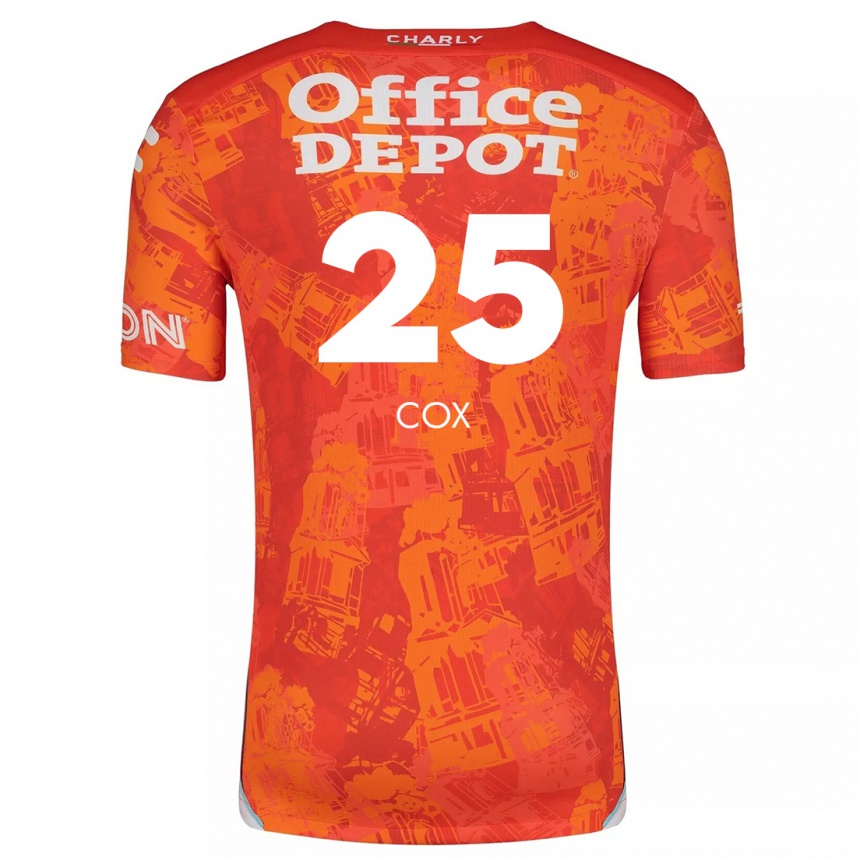 Kids Football Marta Cox #25 Orange White Away Jersey 2024/25 T-Shirt Uk