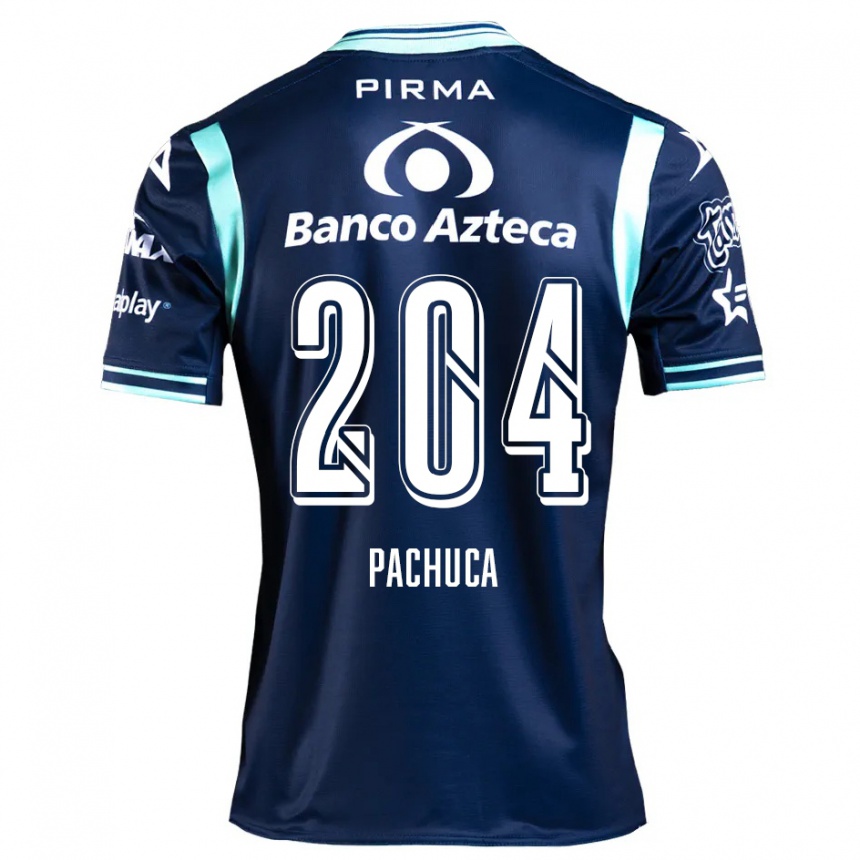 Kids Football José Pachuca #204 Navy Blue Away Jersey 2024/25 T-Shirt Uk