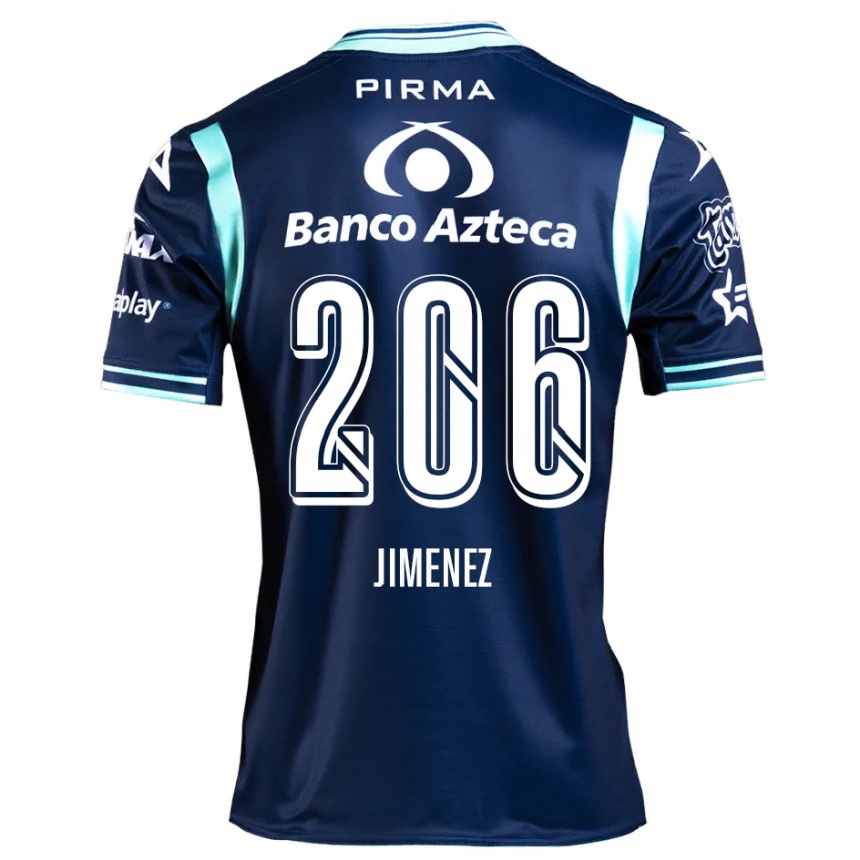 Kids Football Leonardo Jiménez #206 Navy Blue Away Jersey 2024/25 T-Shirt Uk