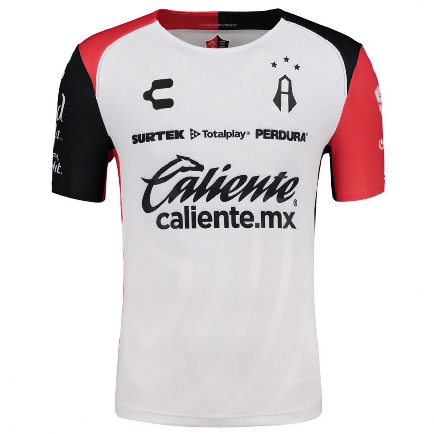 Kids Football Jesús Guillén #208 White Red Black Away Jersey 2024/25 T-Shirt Uk