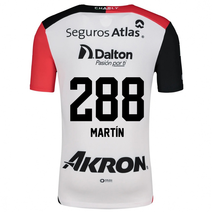 Kids Football José Martín #288 White Red Black Away Jersey 2024/25 T-Shirt Uk